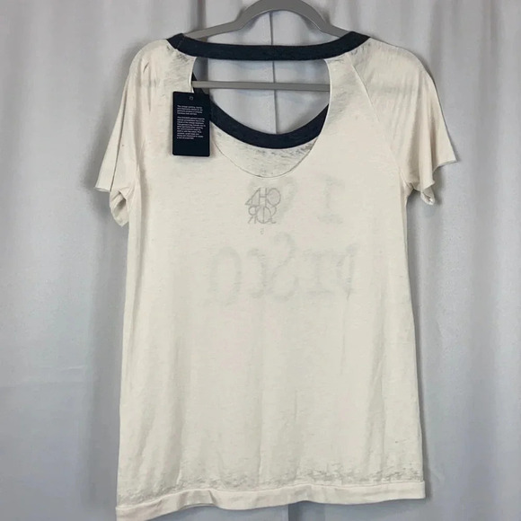 NEW Chaser ‘I love Disco’ Scoop Neck Short Sleeve Top - Picture 2 of 6